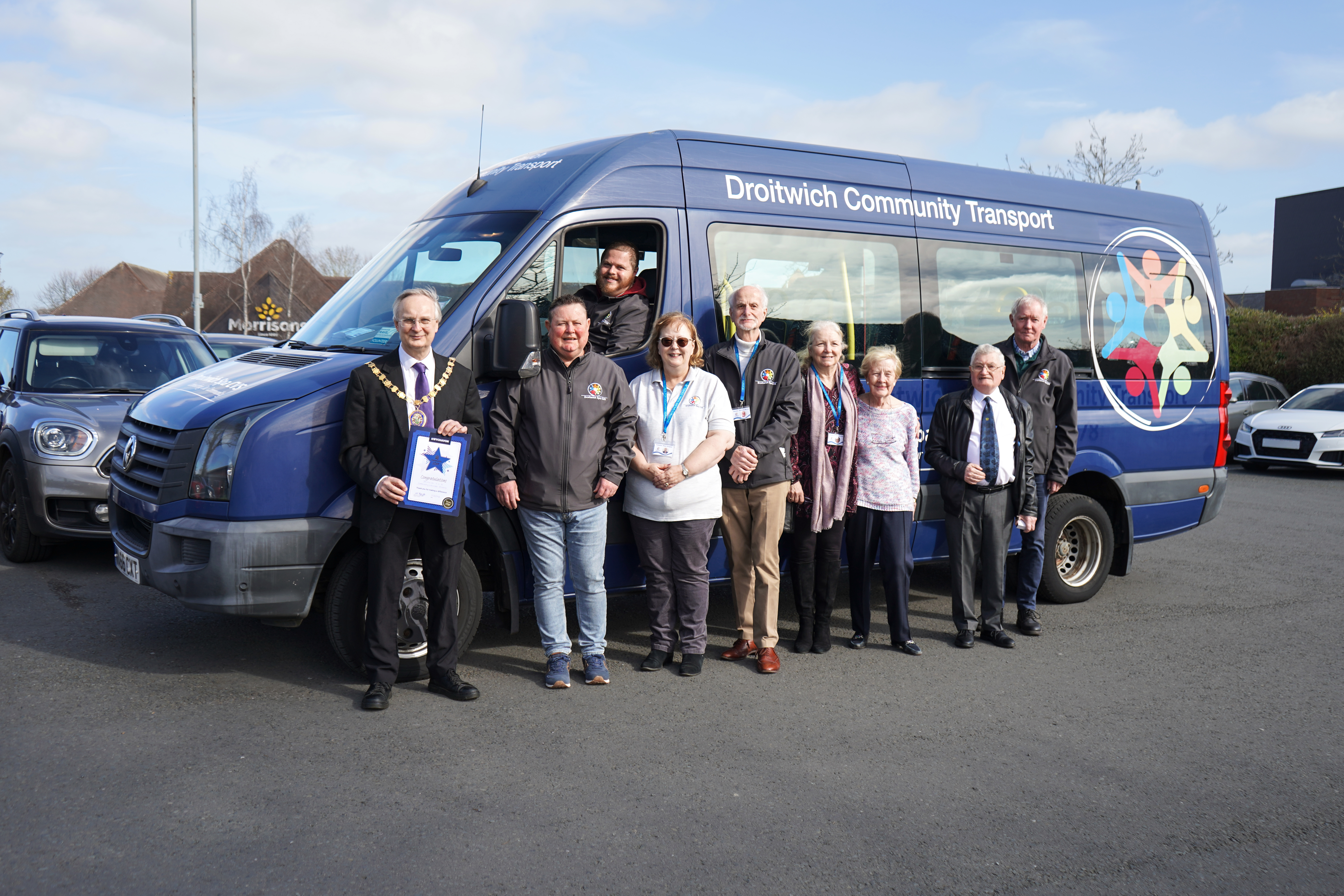 Volunteers at Droitwich CVS transport